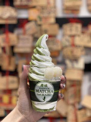 Matcha and Vanilla Soft Serve