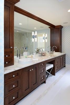 Beautiful custom master bathroom renovation from Madsen Inc.