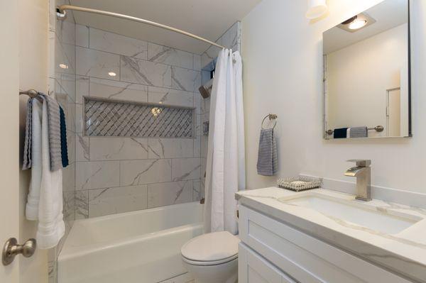 Remodeled downstairs bathroom