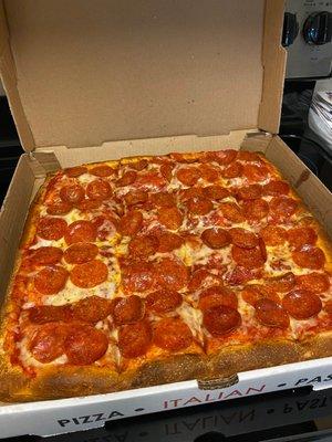 Sicilian square pizza