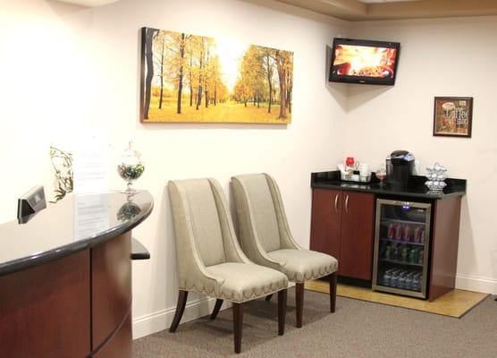 Patient Waiting Area and Beverage Bar