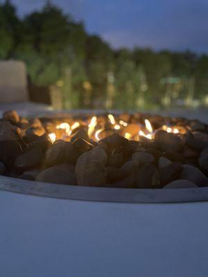 Outside fire pit