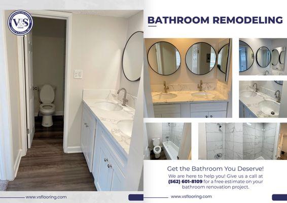 Get the Bathroom You Deserve! 

(562) 608-8109
maintenance@vsflooring.com