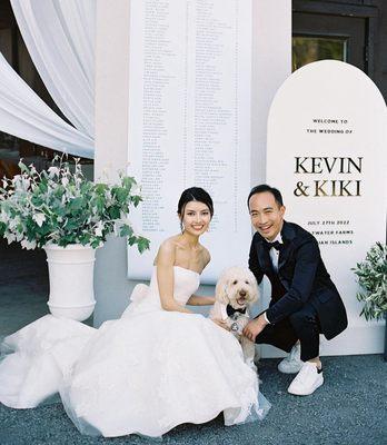 Real bride, Kiki, in Vera Wang for her wedding!