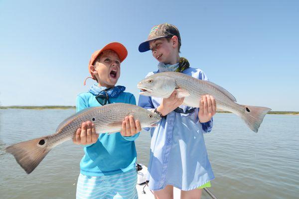 redfish are available all year.  anyone can catch one