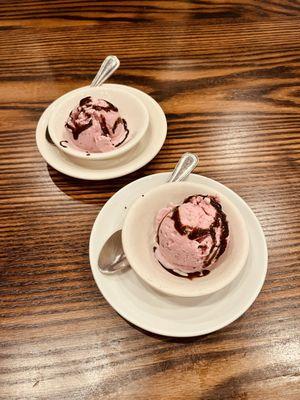 Rose ice cream