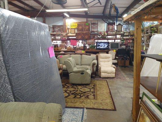 Beds, rugs and comfortable recliners