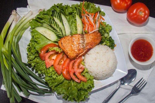 Salmon with Rice