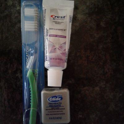 Some good dental hygiene helpers as parting gifts