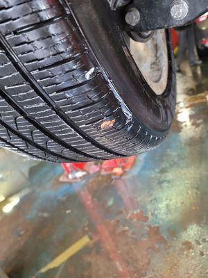 Said it could not be fixed and I need to buy a new tire. Lies. These guys are liars, it was fixed at another shop nearby w/o a problem.