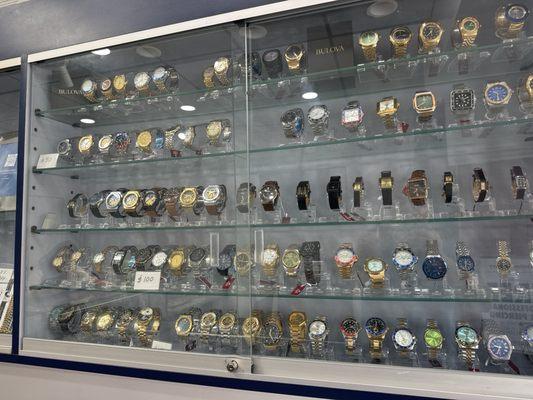 Great selection of watches.