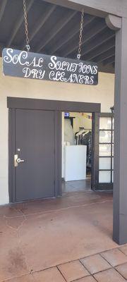 Main entrance to Socalsolutions Dry Cleaner Ask for Marco very helpful and knowledgeable.