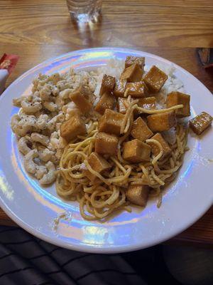 Fried garlic tofu