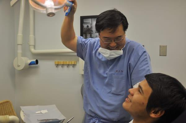 Dr. Park and patient, we aim for smiles!