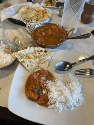 Butter chicken& butter naan