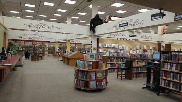 The view when entering the library.