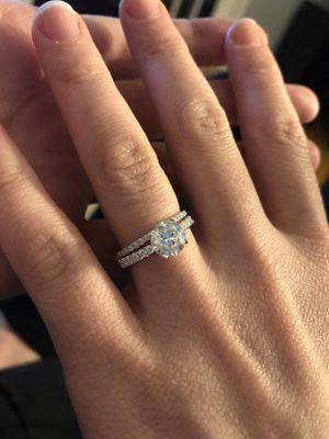 Engagement diamond ring purchased at Vlady's