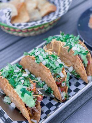 Loaded crispy tacos