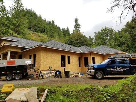 New Owens Corning roof system for one of our custom home builder clients.