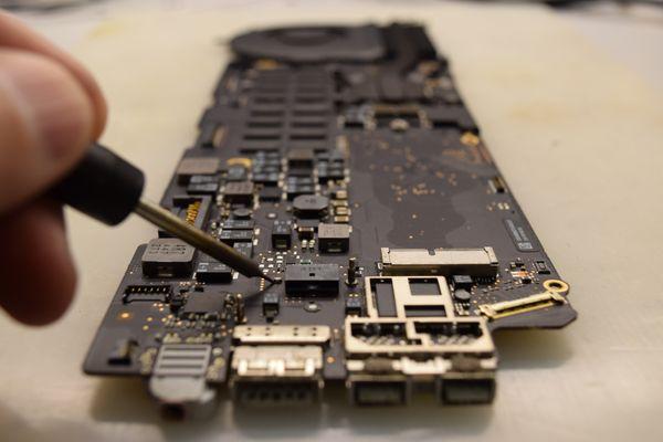 Macbook motherboard repair.