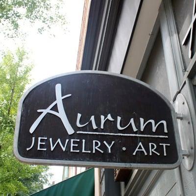 Our new sign for Aurum Jewelry|Art.