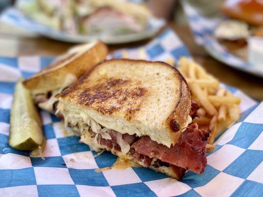 They have to be making their own for meat this hella-of-a-great Ruben Sandwich.