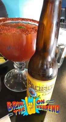 Michelada with beer /Salud !!!