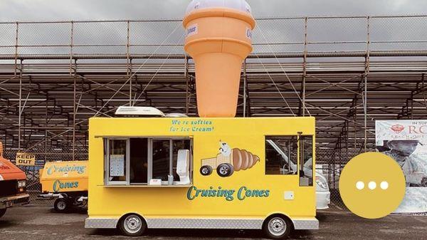 Cruising cones ice cream truck