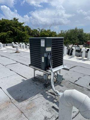 My a/c unit on the roof after universal air and heat got it working again.