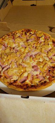 Medium Hawaiian pizza was great