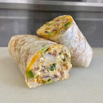 Veggie breakfast burrito