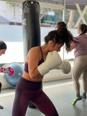 Knockout kickboxing class!