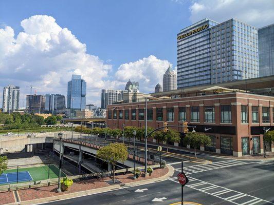 Nice view of Atlantic Station and Midtown Atlanta from the lab waiting area.