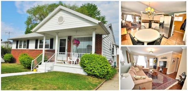 One level living at it?s best!  This charming porch front rancher offers a crisp clean updated kitchen with bench seating/sto...