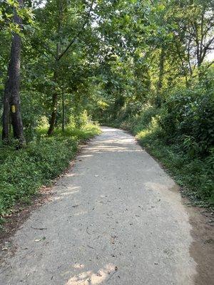 Part of the yellow loop trail. Mostly pavement good for all ages