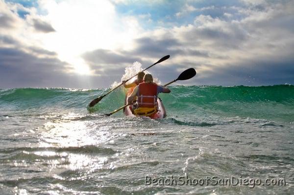 Sunset Kayak Photo Shoot