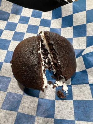 Whoopi's pie - this was how it was served