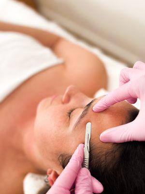 Dermaplaning treatment at Sugar Cove