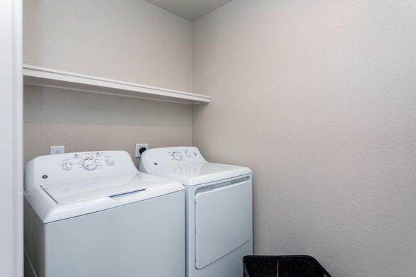 Legacy Gateway Apartments laundry room, full-size, in-suite washer and dryer