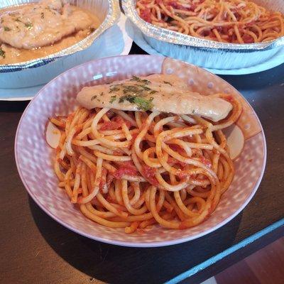 Chicken Scarpariello with Pasta