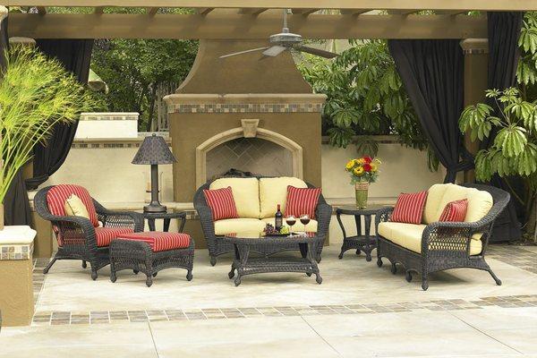 Comfortable all-weather patio furniture available in many styles and colors.