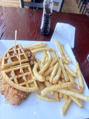 Old disgusting chicken and waffles