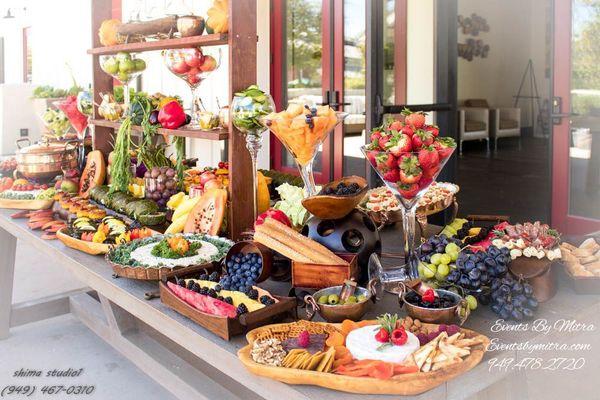 Appetizer, Fruit, cheese station