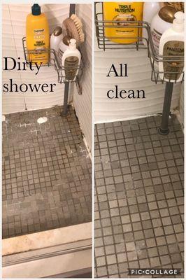 Dirty shower floors