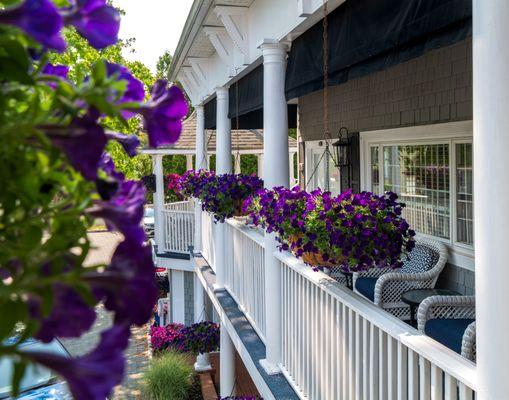 Veranda and terrace area seating.