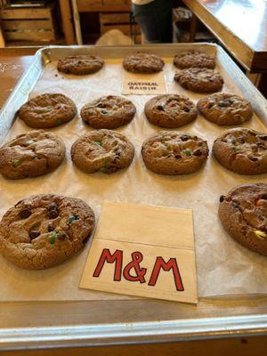 Selection of baked goods. Got a cookie for the kiddo.