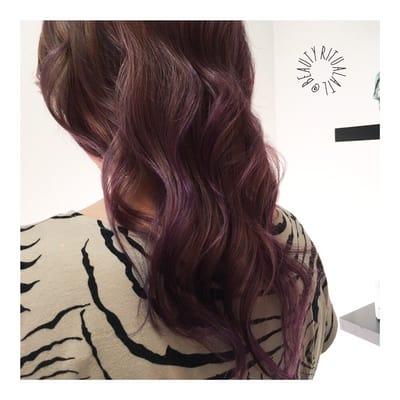 Amethyst purple balayage.