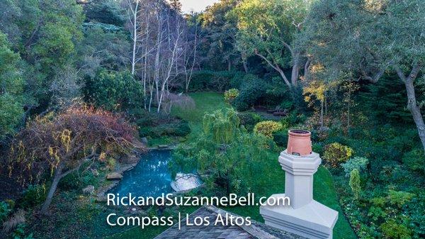 Seller represented beautifully landscaped $6M Los Altos Hills sale on 1.6 acres.