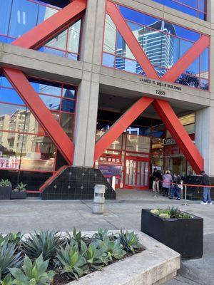 Convenient store next to the trolley station