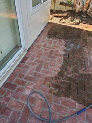 Power washing makes a difference